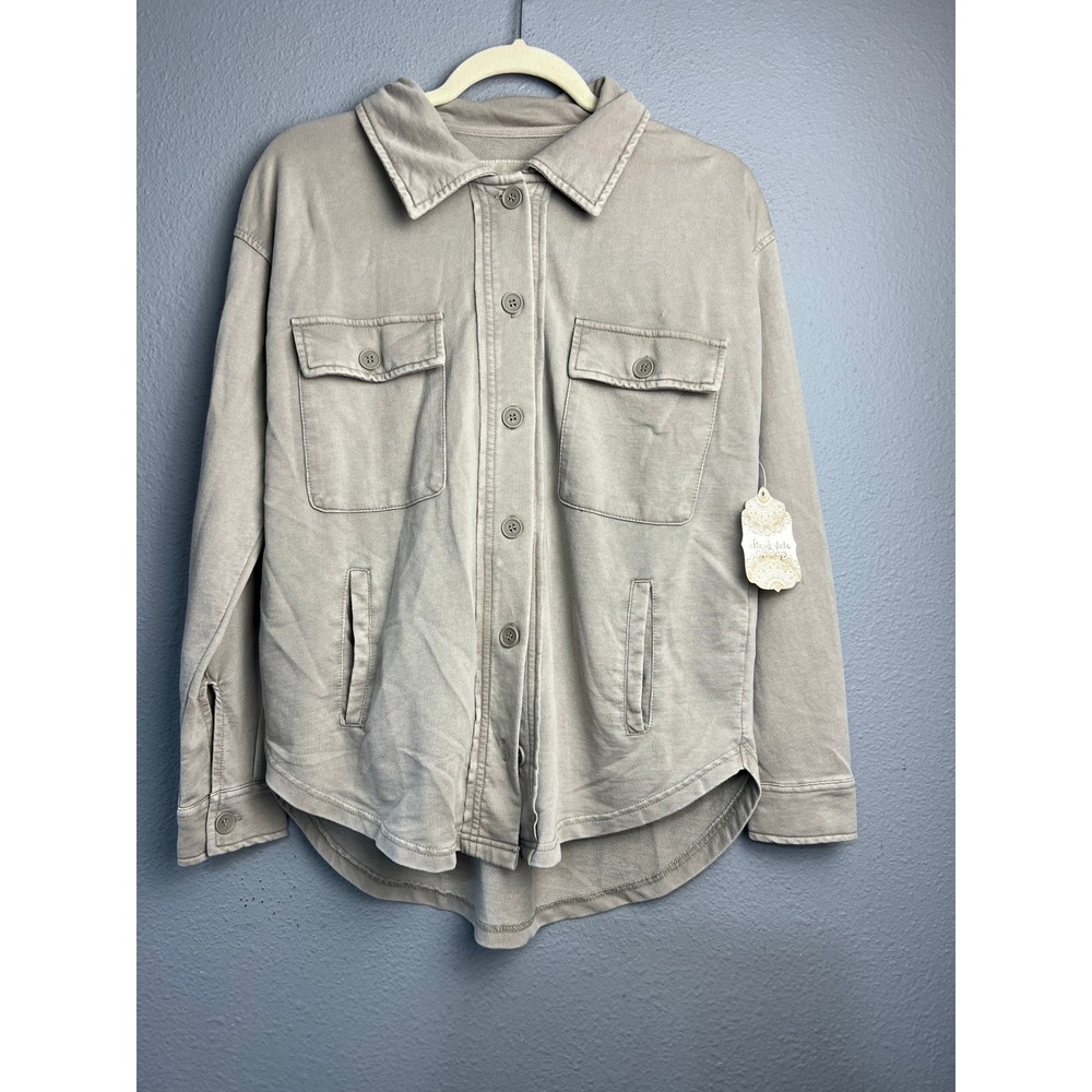 Altard State Grey Green Shacket Shirt Jacket Gorpcore Grunge Slouchy XS New